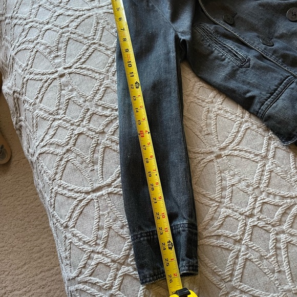 Marc Ecko Denim Jacket Pea Coat Style - Picture 11 of 11